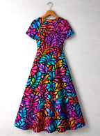 "Rangi" Short Sleeve Maxi Dress