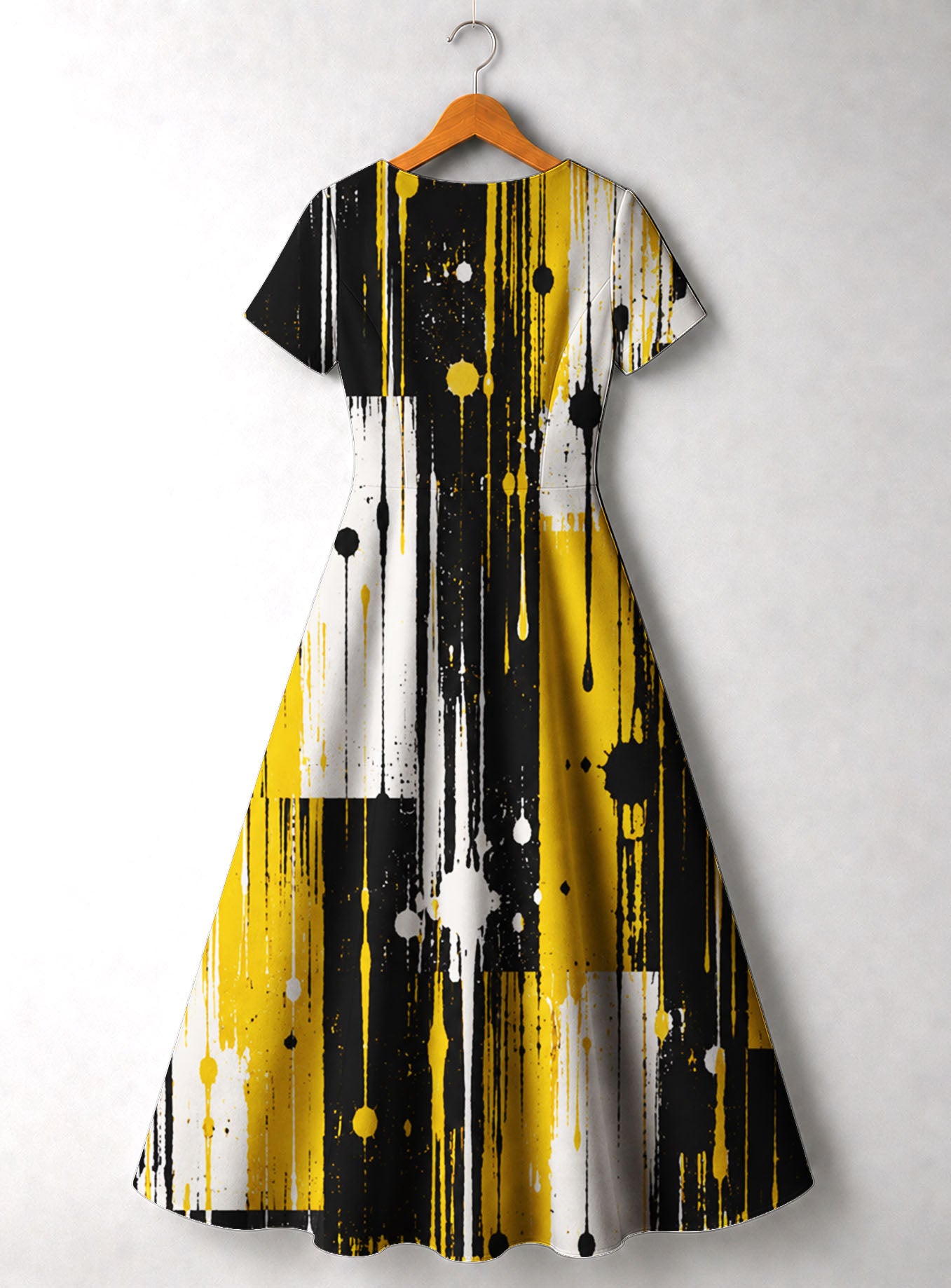 "Mvua" Short Sleeve Maxi Dress