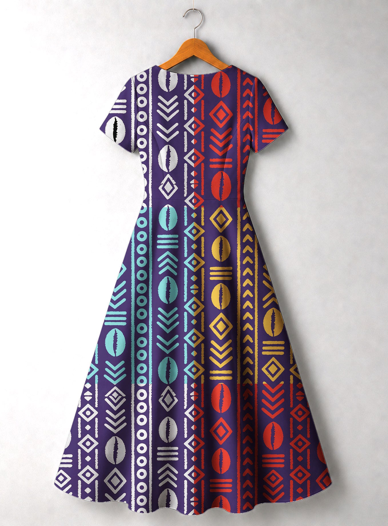 "Oshun Zamani" Short Sleeve Maxi Dress