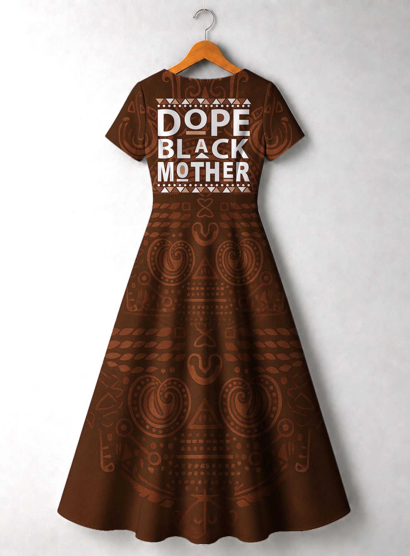 Dope Black Mom Short Sleeve Maxi Dress