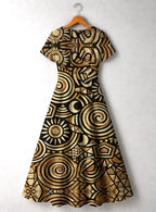 Sahara Short Sleeve Maxi Dress