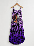 "Unstoppable" Amethyst Leopard Maxi Dress