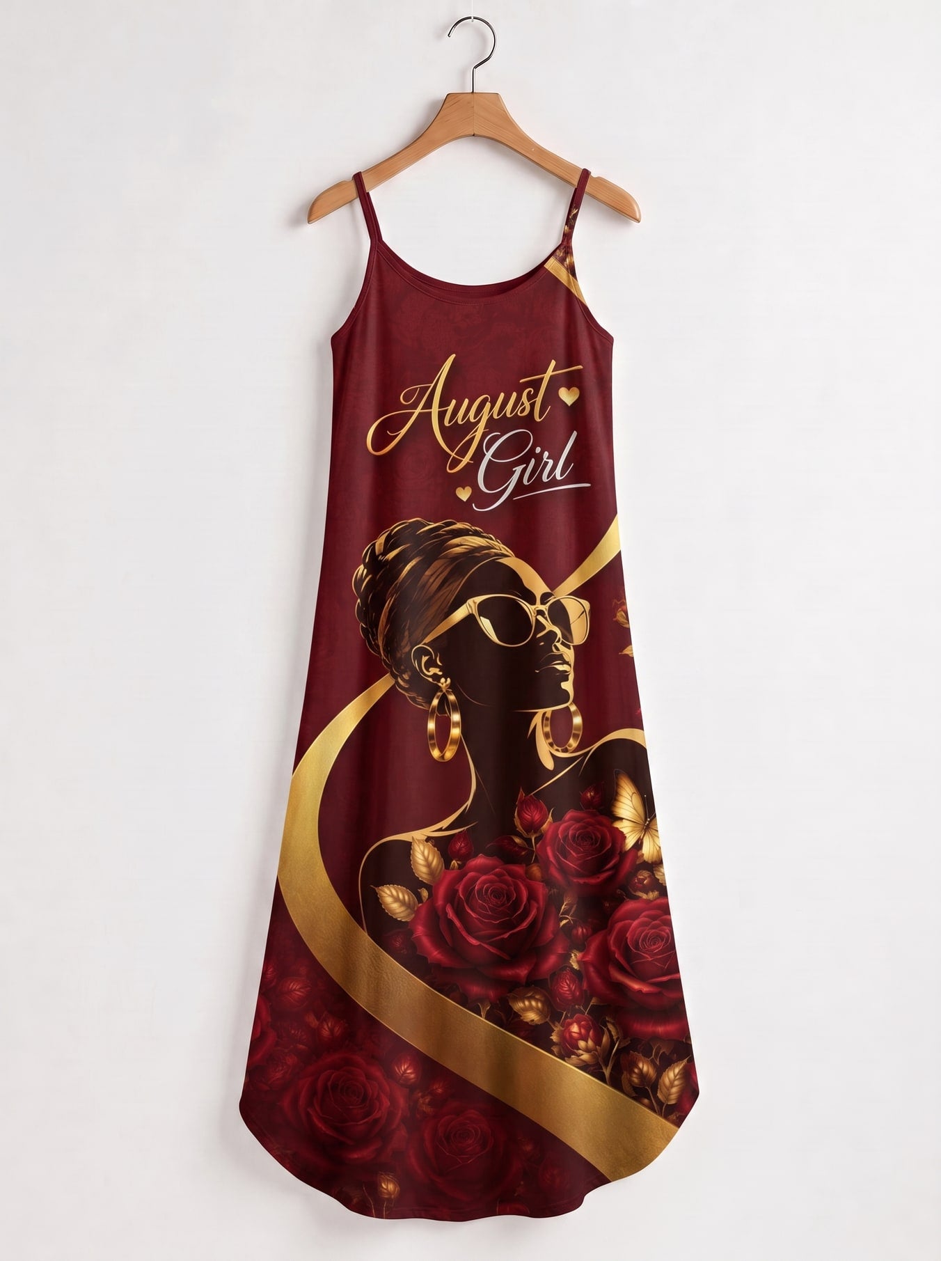 "August Girl Roses" Maxi Dress