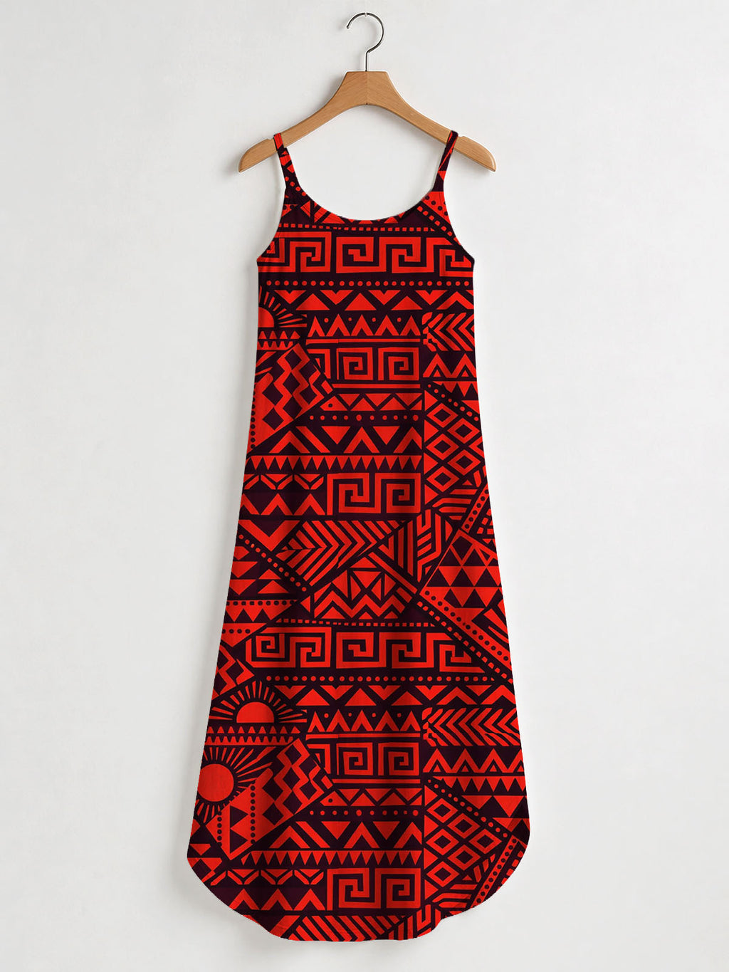 "Shaka" Burgundy Maxi Dress