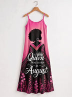 "August Queen Pink" Maxi Dress
