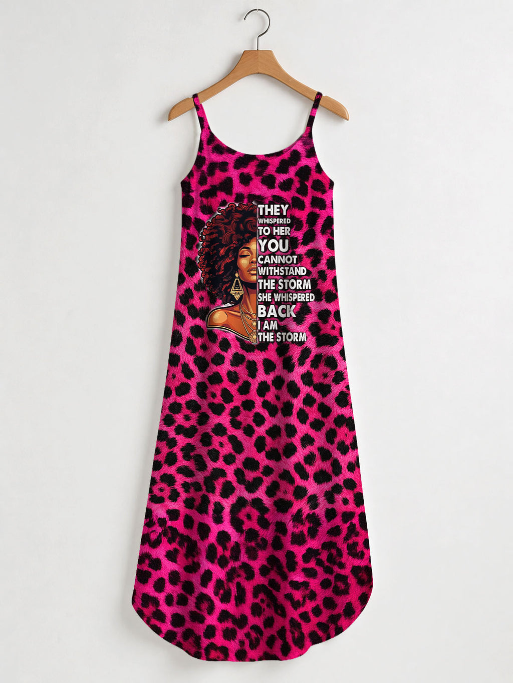"Unstoppable" Pink Leopard Maxi Dress
