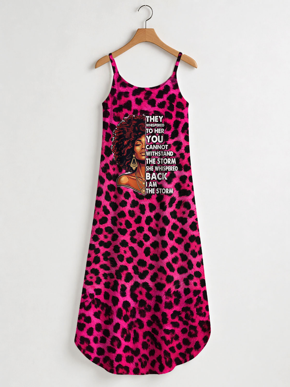 "Unstoppable" Pink Leopard Maxi Dress