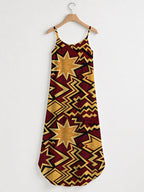 Burgundy Sheba Maxi Dress