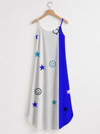 "Feeling Blacknificient Blue" Maxi Dress