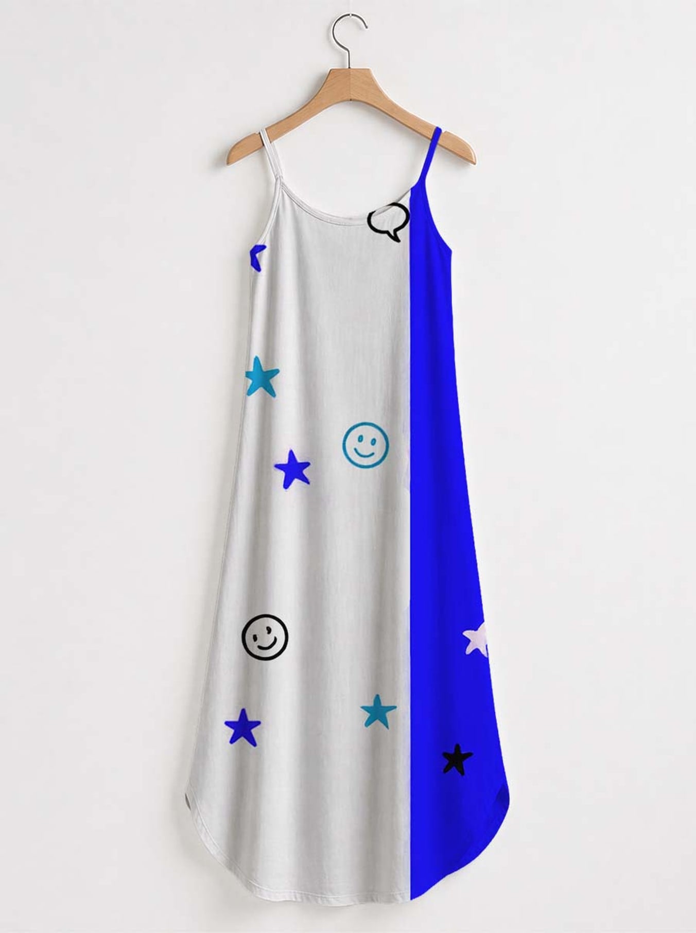 "Feeling Blacknificient Blue" Maxi Dress