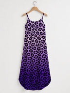 "Unstoppable" Amethyst Leopard Maxi Dress