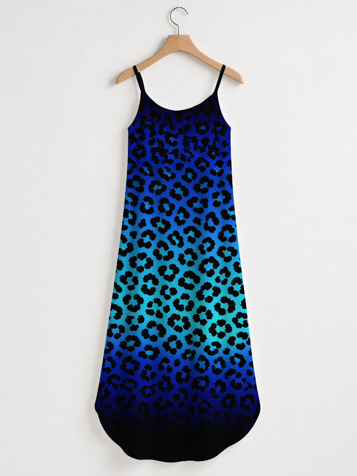 "Unstoppable" Sapphire Leopard Maxi Dress