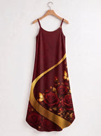 "August Girl Roses" Maxi Dress