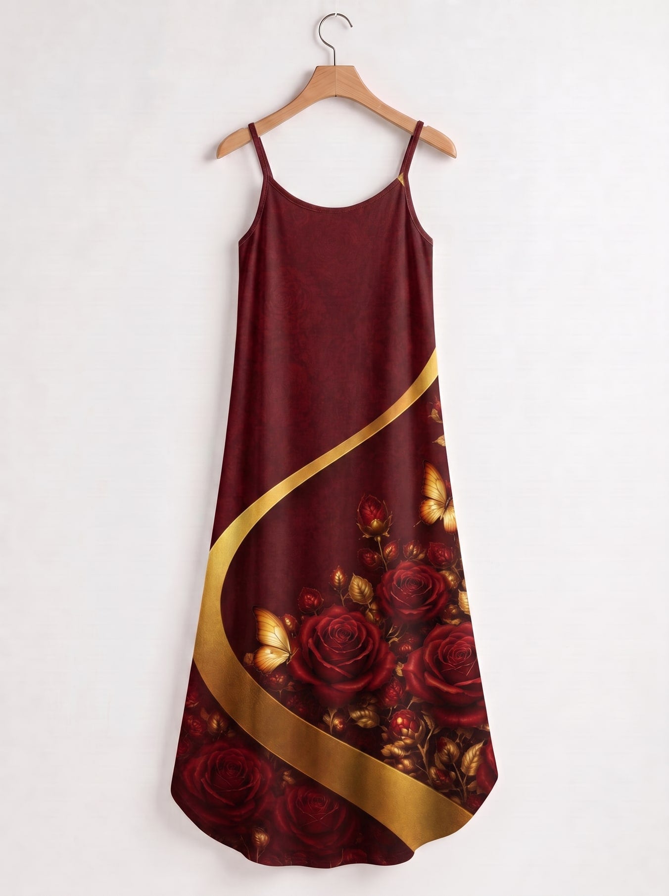 "August Girl Roses" Maxi Dress