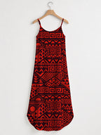 "Shaka" Burgundy Maxi Dress
