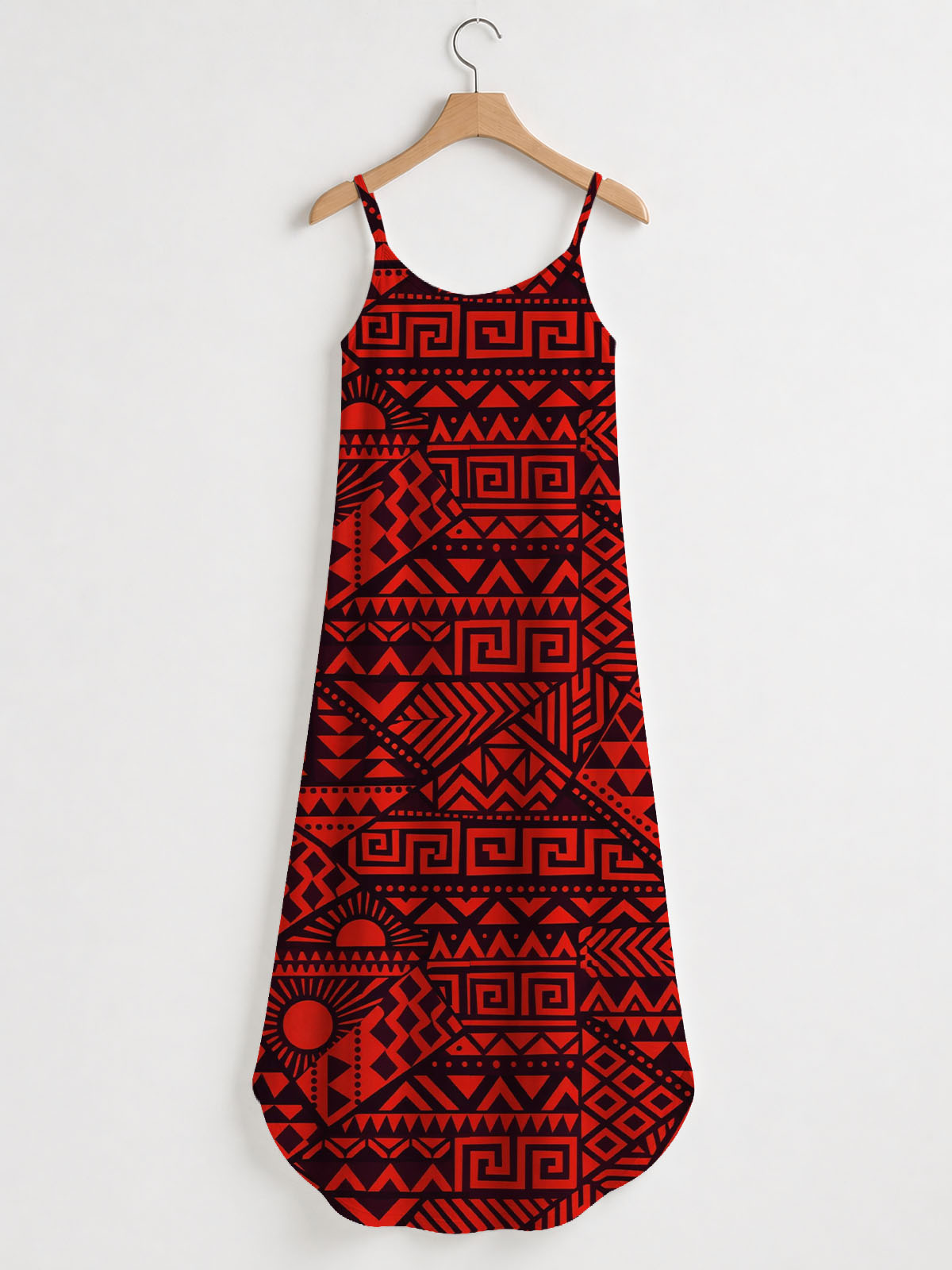"Shaka" Burgundy Maxi Dress