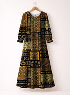 Sankofa Long Sleeve Maxi Dress