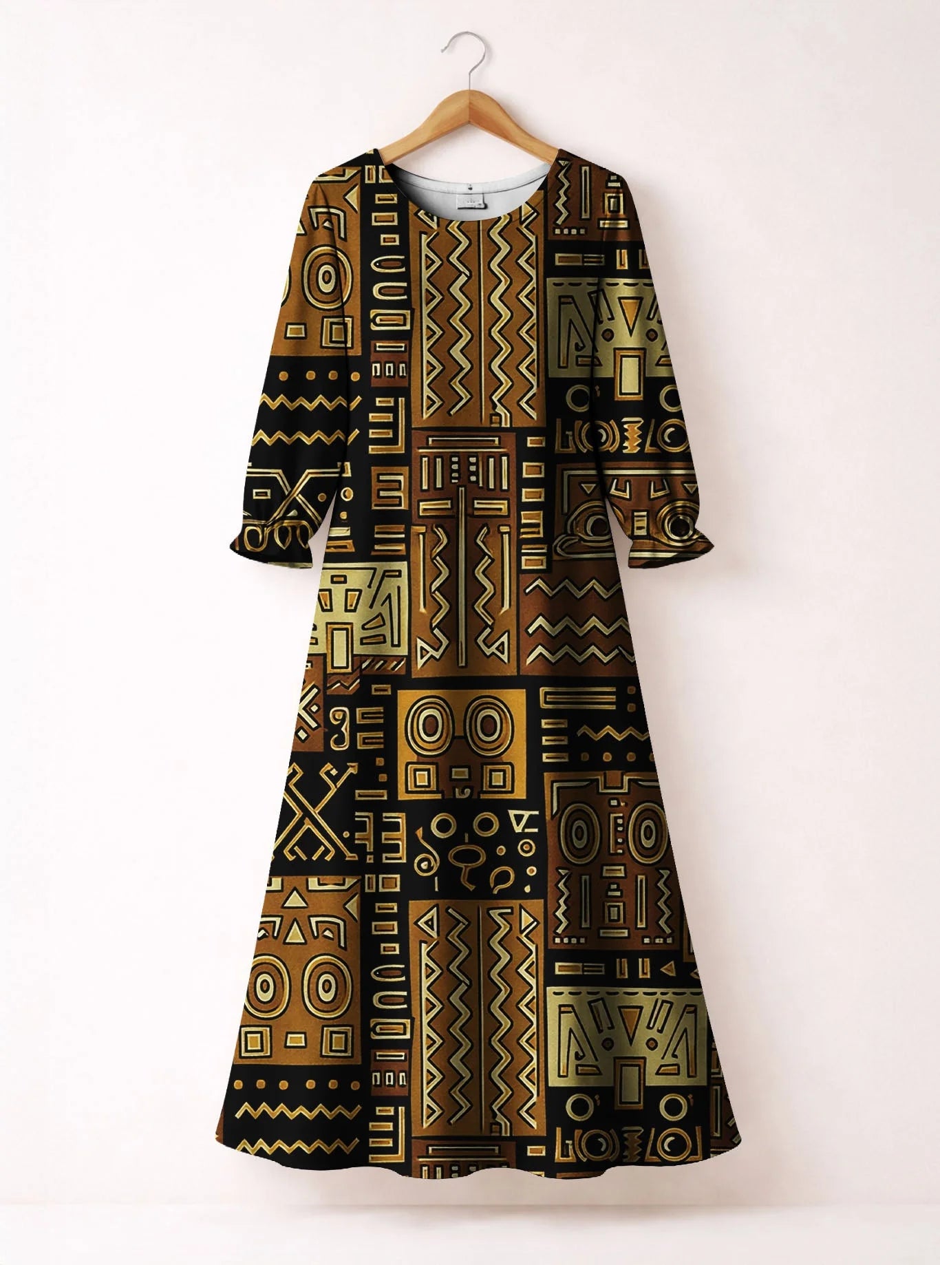 Sankofa Long Sleeve Maxi Dress