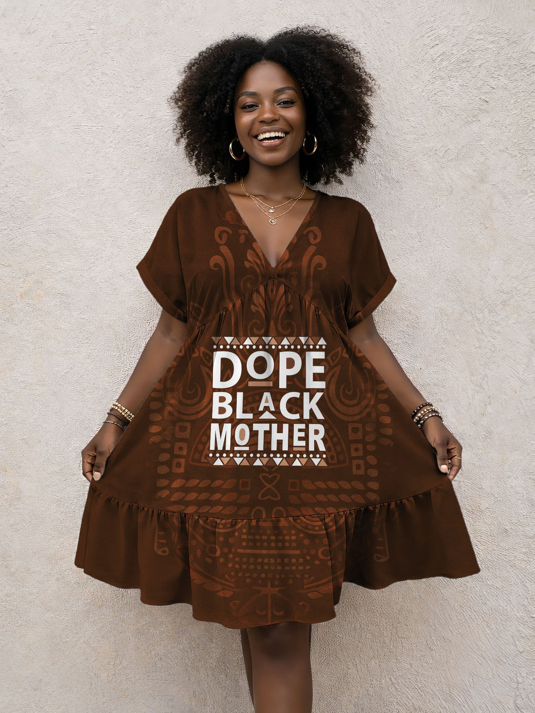 Dope Black Mom Floral Dress