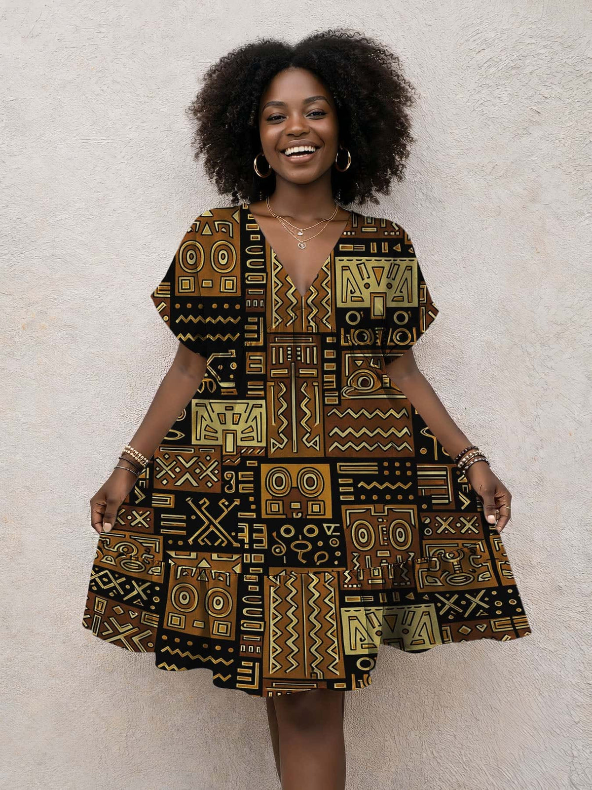 "Sankofa" Floral Dress