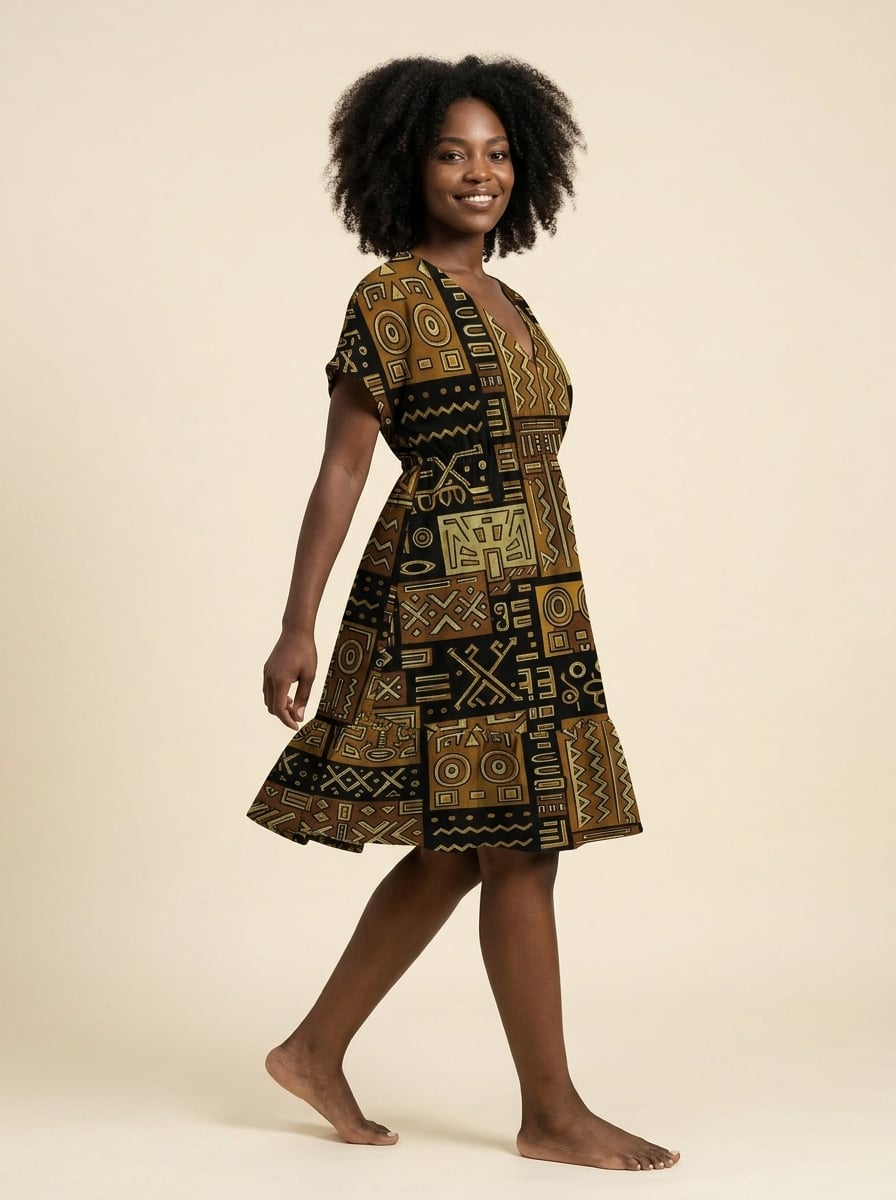 "Sankofa" Floral Dress