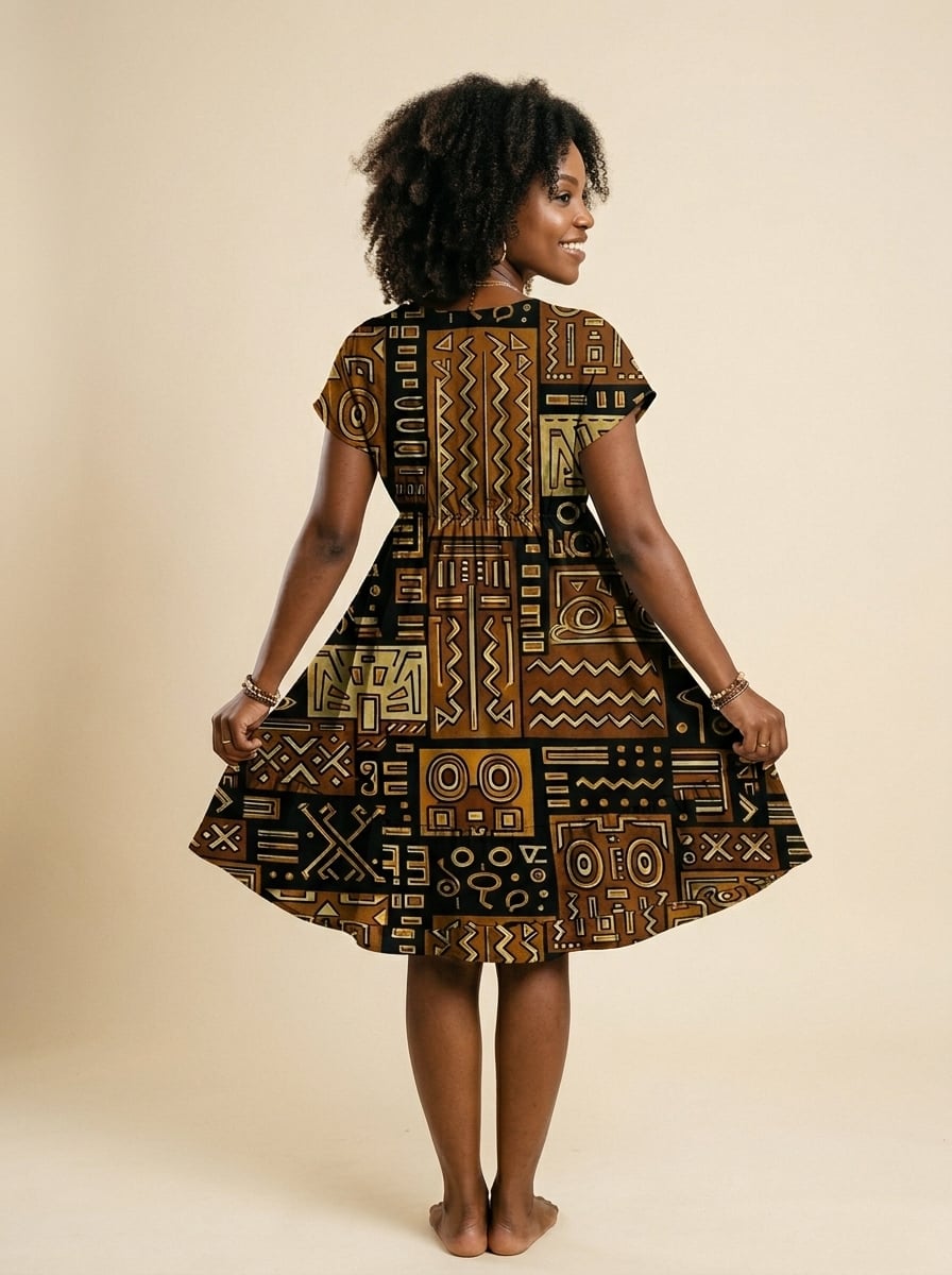 "Sankofa" Floral Dress