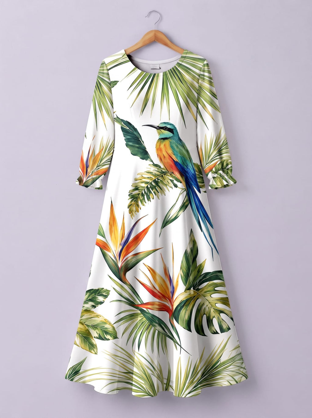 "Ndege" Long Sleeve Maxi Dress