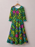 "Zumaridi" Long Sleeve Maxi Dress