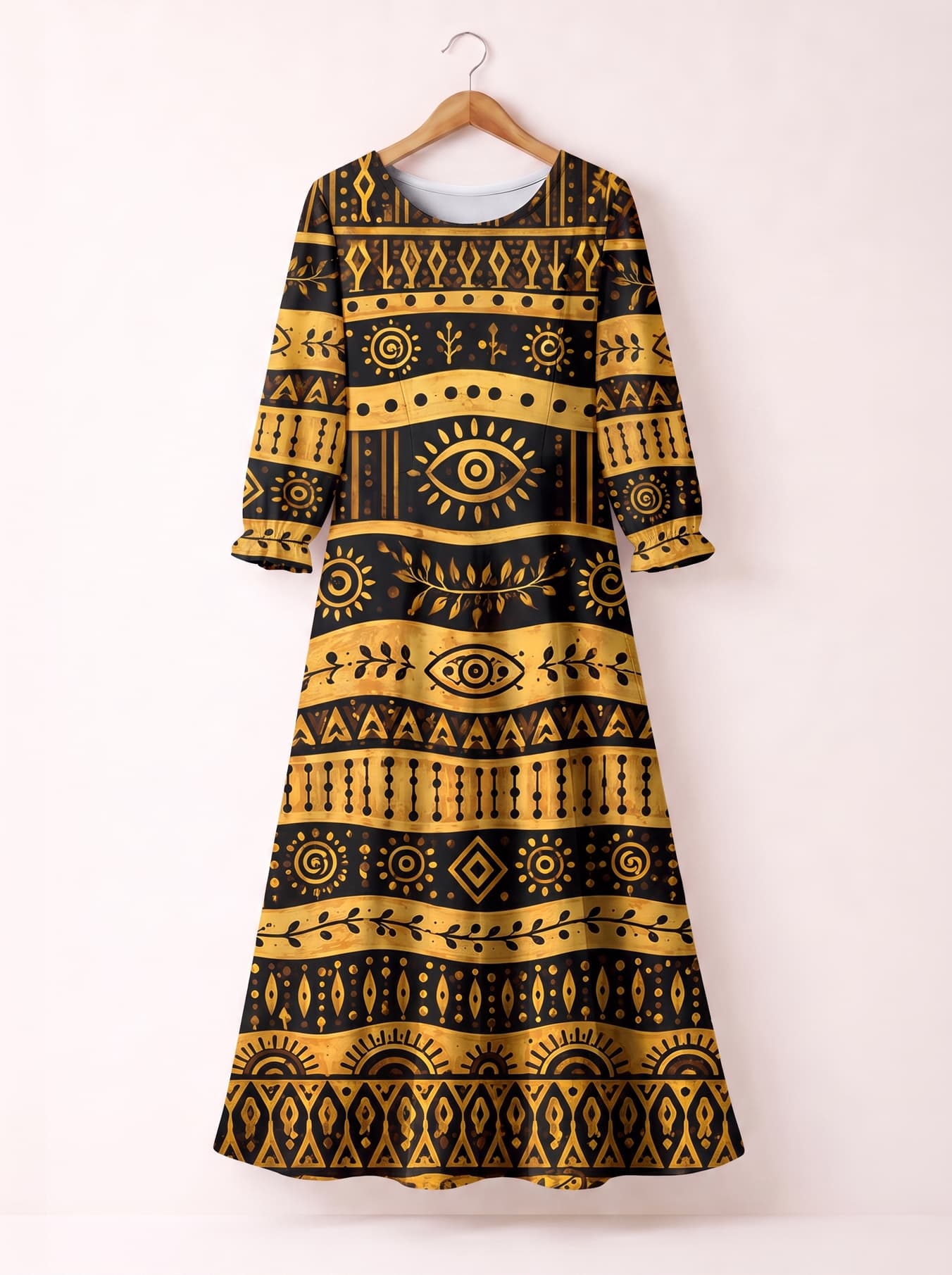 Baraka Long Sleeve Maxi Dress