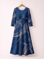 "Pwani" Long Sleeve Maxi Dress