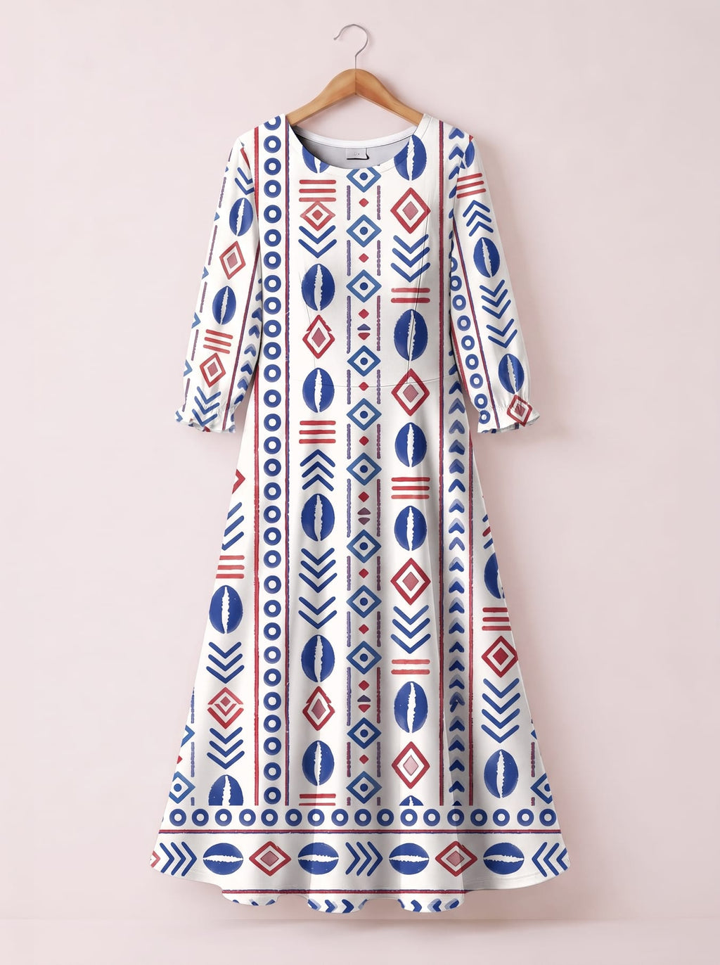 "Uhuru" Long Sleeve Maxi Dress