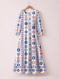 "Uhuru" Long Sleeve Maxi Dress