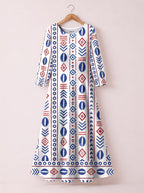 "Uhuru" Long Sleeve Maxi Dress