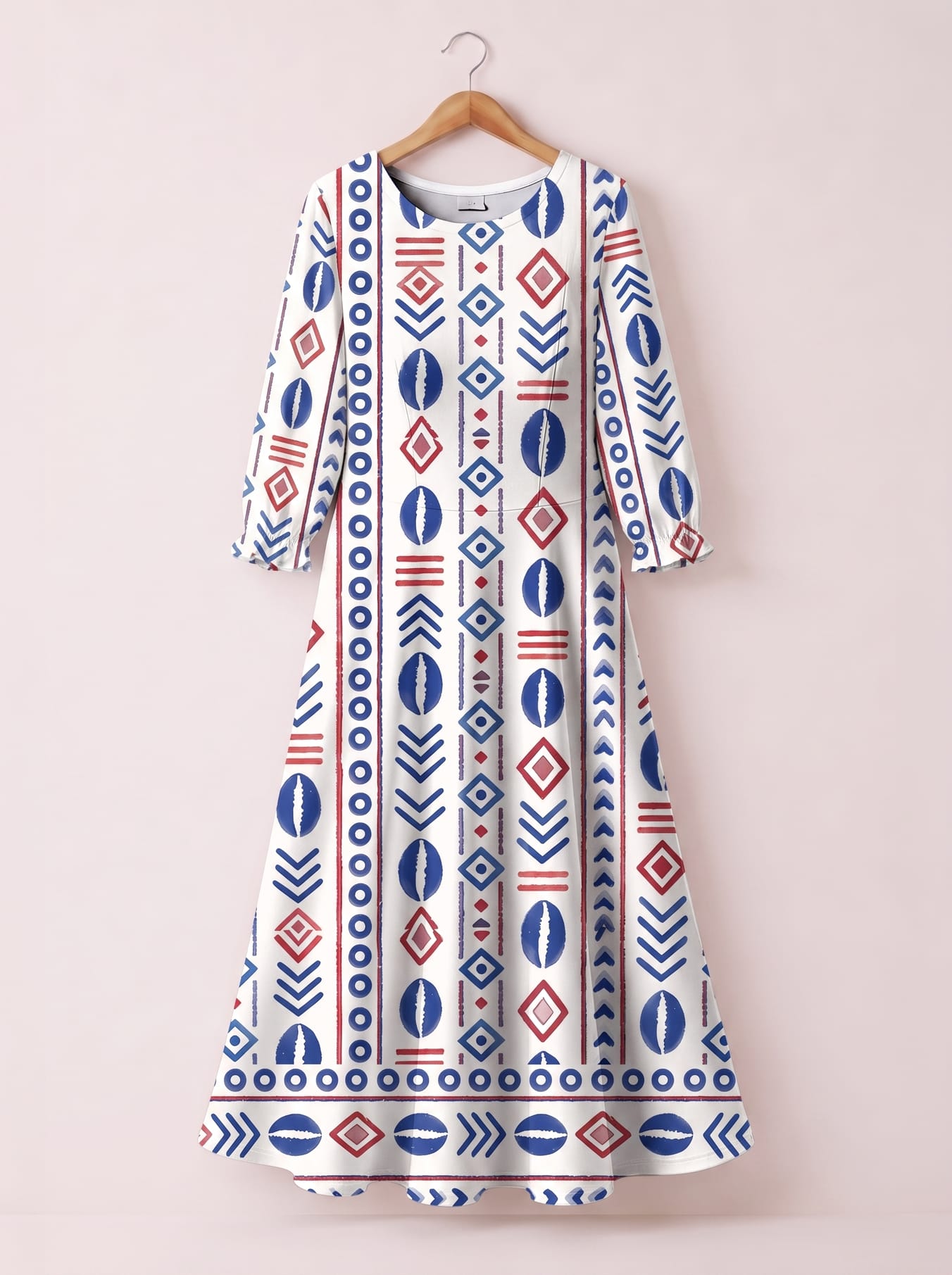 "Uhuru" Long Sleeve Maxi Dress