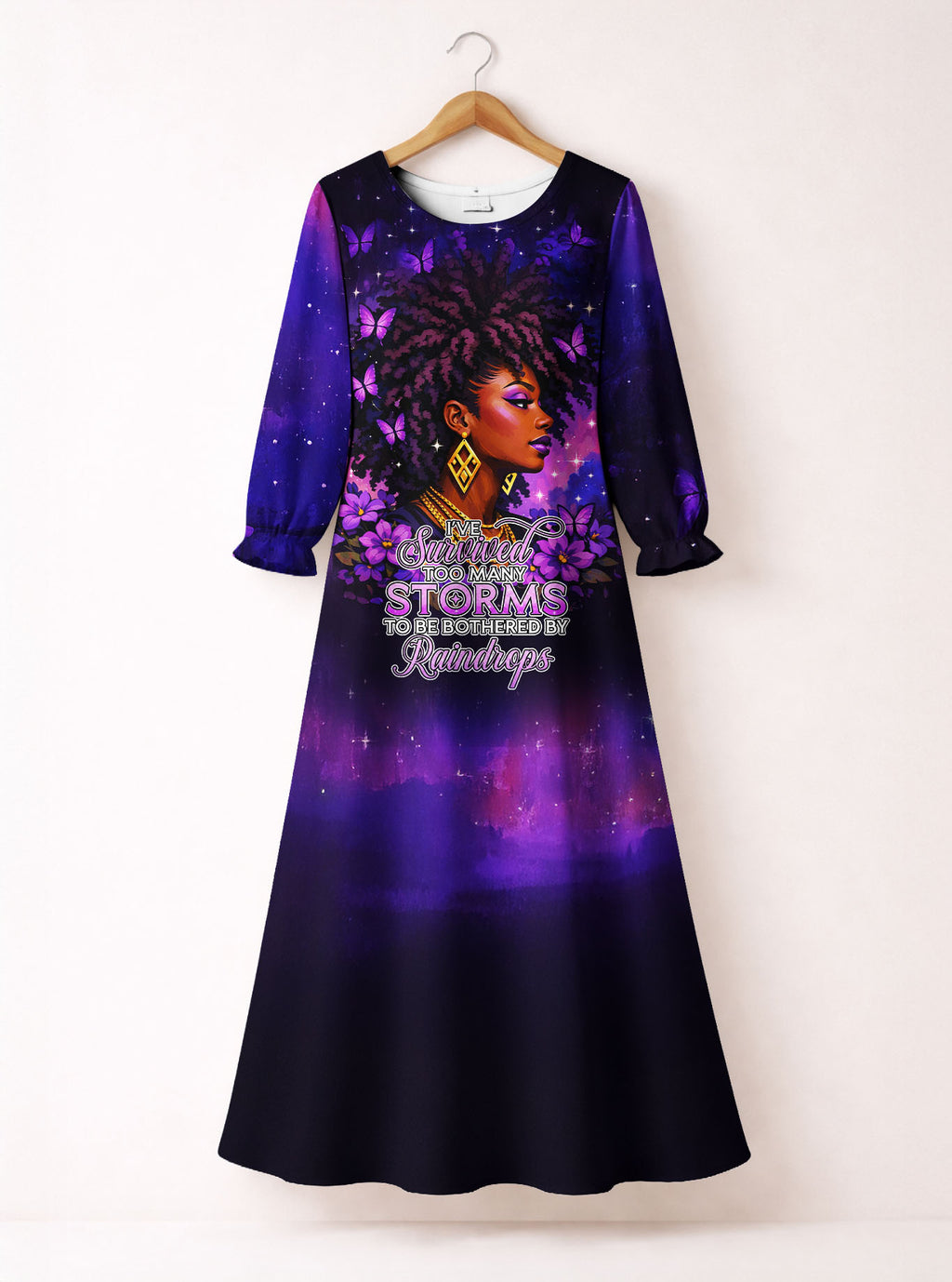 Storm Long Sleeve Maxi Dress