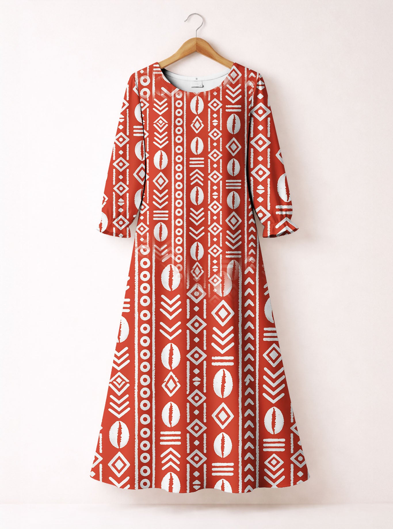 "Oshun Kijani" Long Sleeve Maxi Dress