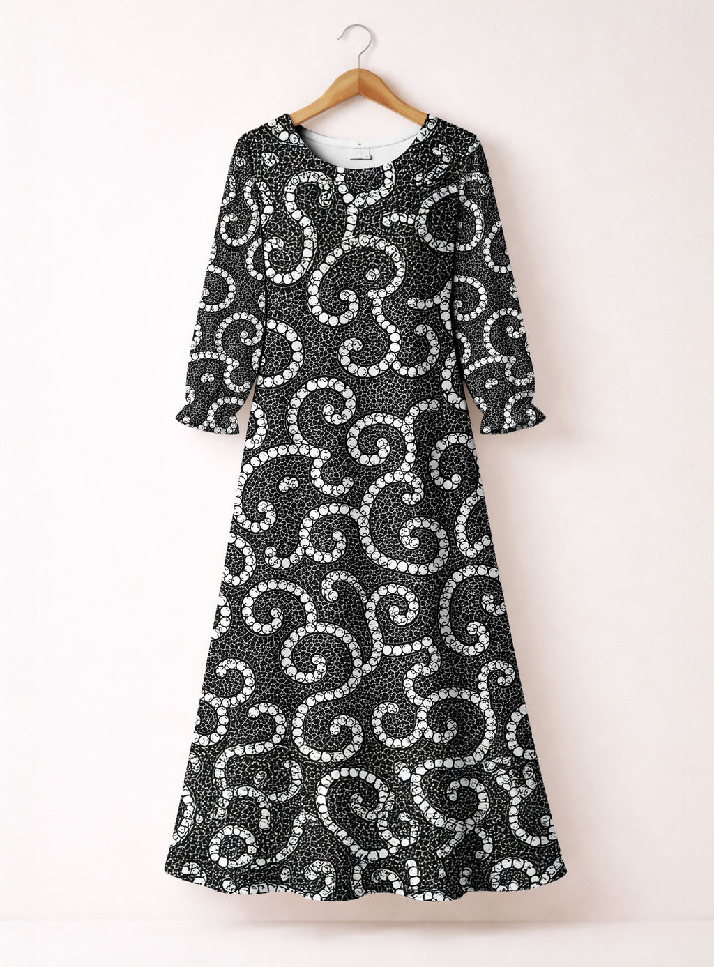 "Duara" Long Sleeve Maxi Dress