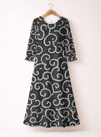 "Duara" Long Sleeve Maxi Dress