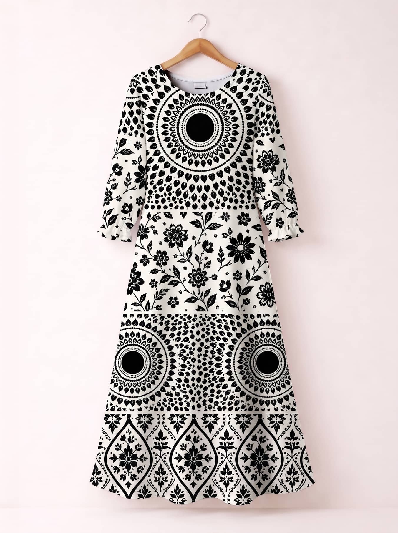 "Mwanga" Long Sleeve Maxi Dress