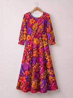 "Waridi" Long Sleeve Maxi Dress