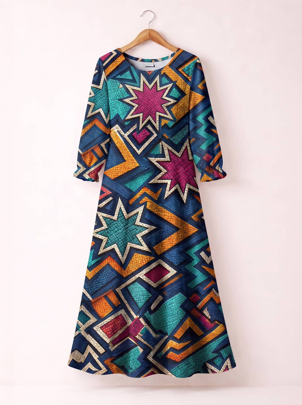 "Nuru" Long Sleeve Maxi Dress