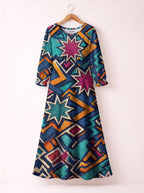 "Nuru" Long Sleeve Maxi Dress