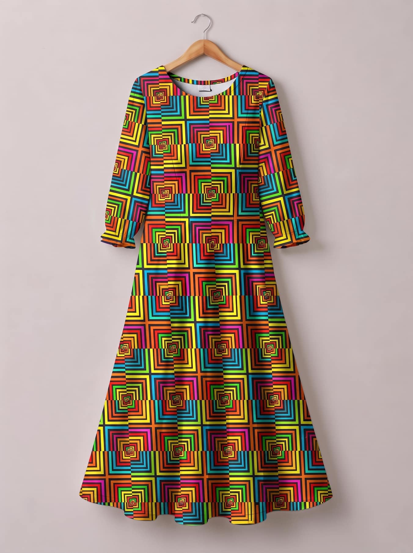 "Msonge" Long Sleeve Maxi Dress