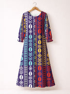 "Oshun Zamani" Long Sleeve Maxi Dress