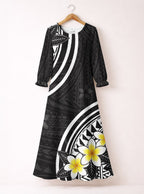 "Melia" Long Sleeve Maxi Dress