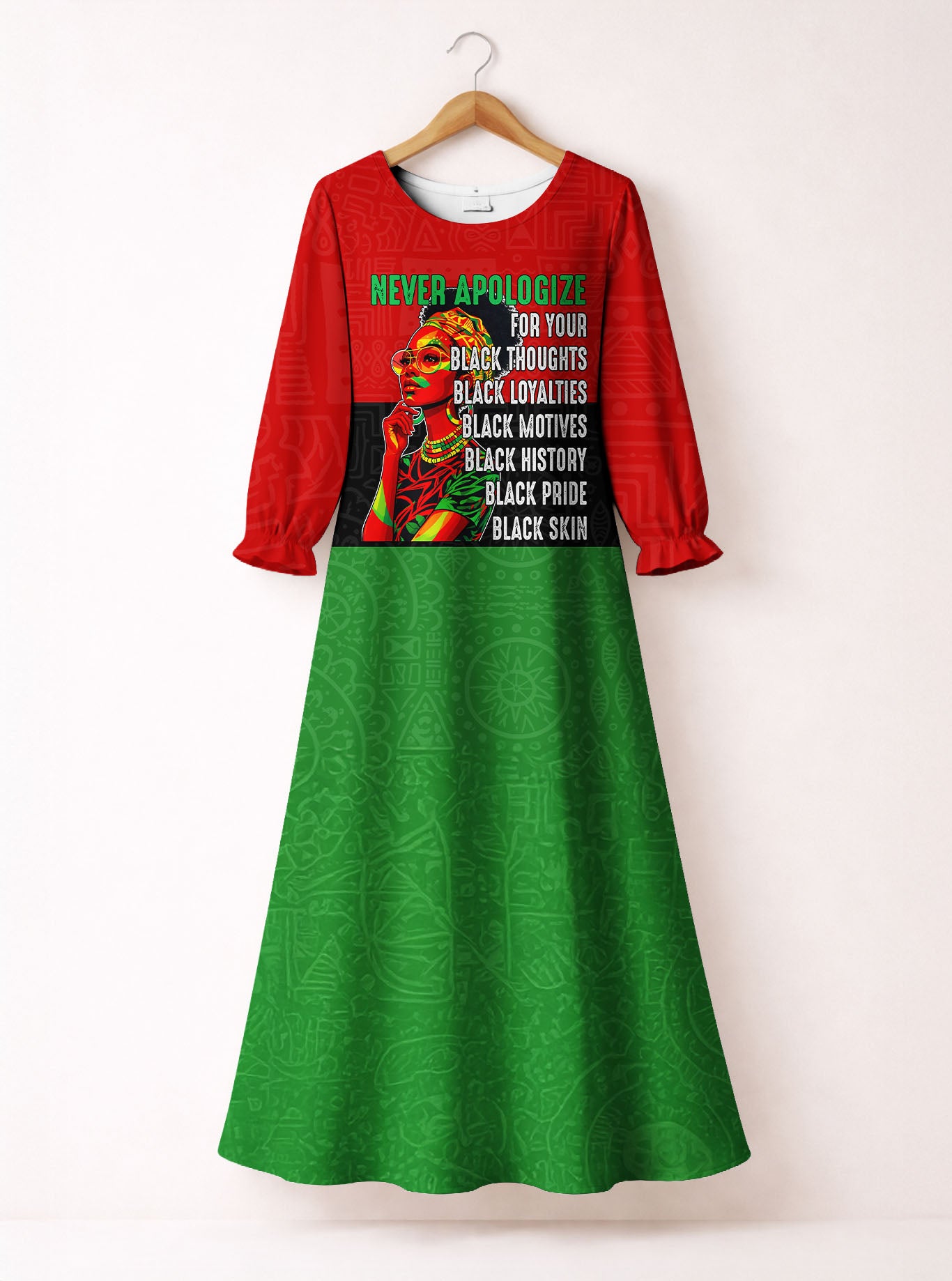 Unapologetic Long Sleeve Maxi Dress