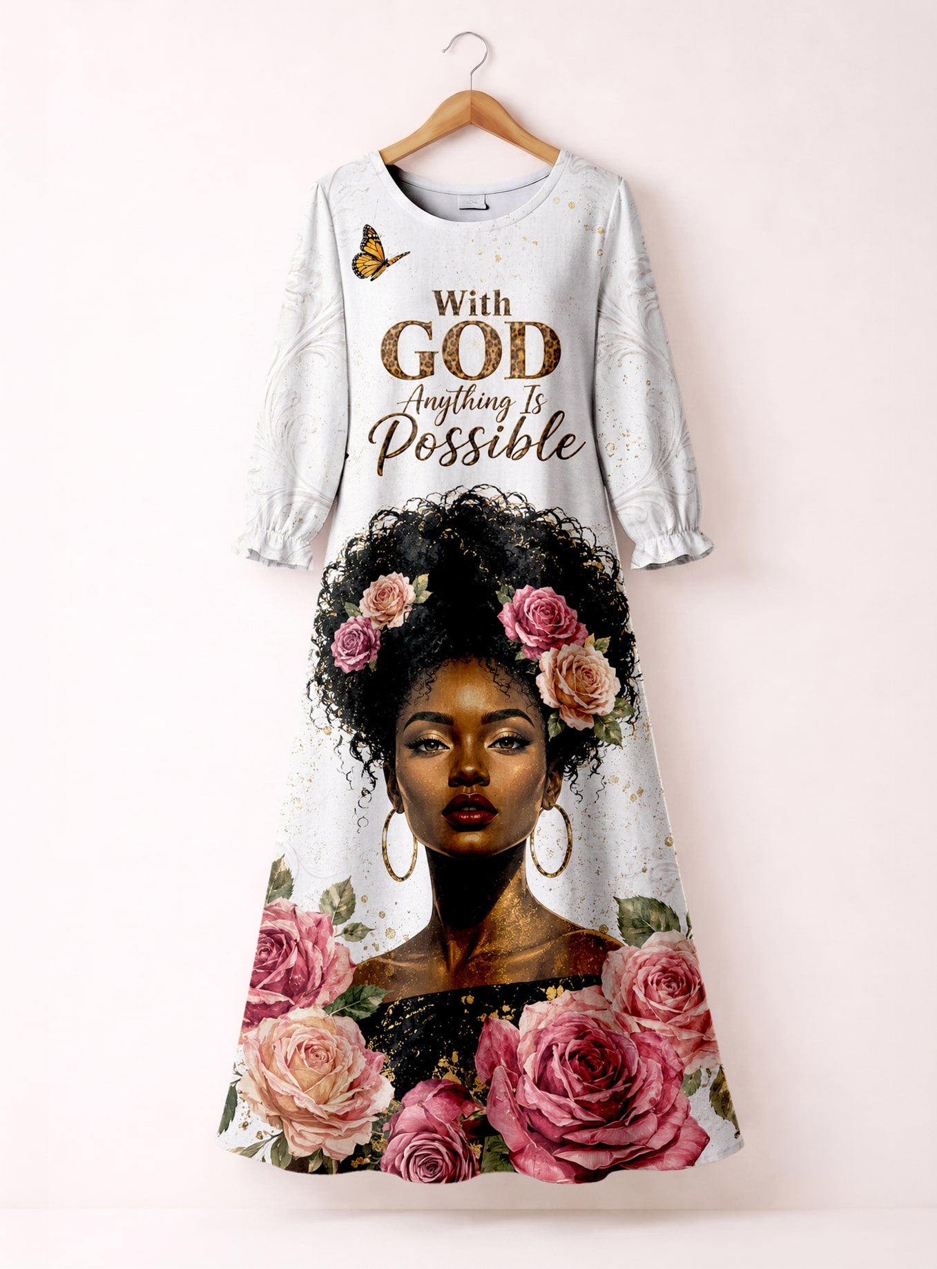 "Tumaini" Long Sleeve Maxi Dress