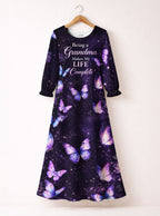 "Nyamekye" Long Sleeve Maxi Dress