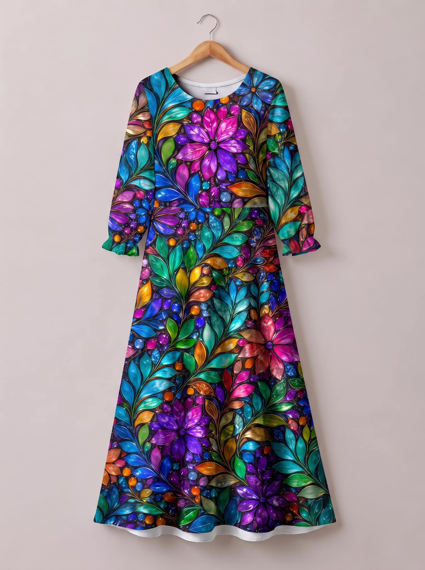 "Upinde" Long Sleeve Maxi Dress