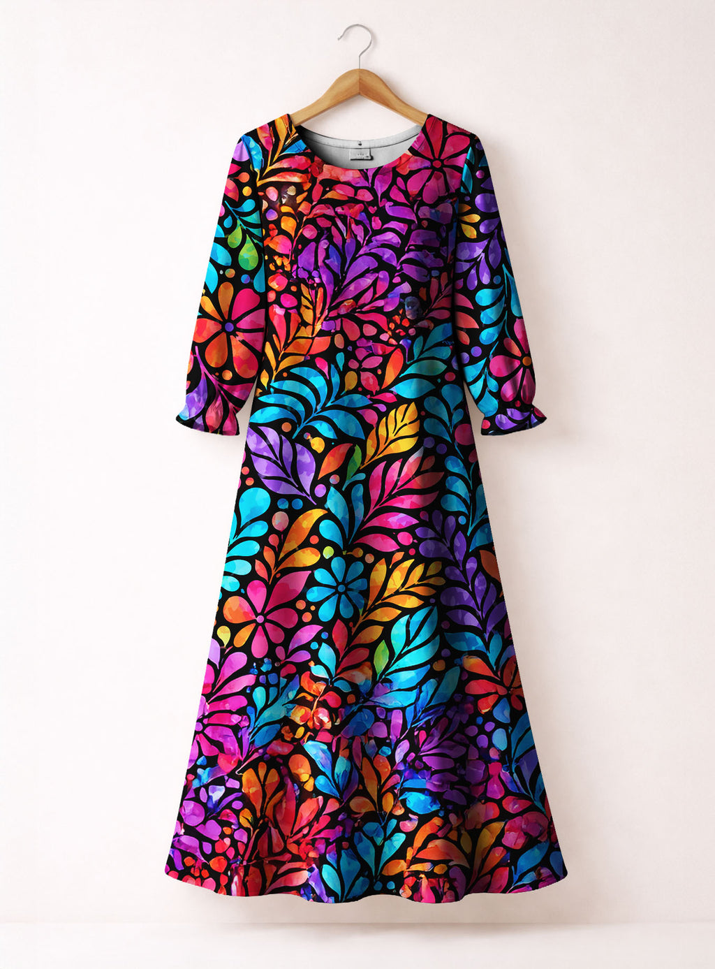 "Rangi" Long Sleeve Maxi Dress
